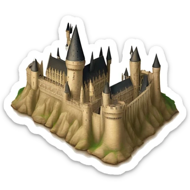 The Marauder's Map is a magical parchment that shows the layout of Hogwarts Castle, including secret passages and the location of people within its grounds, marked with moving dots. sticker