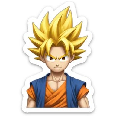 Goku ft bleach sticker