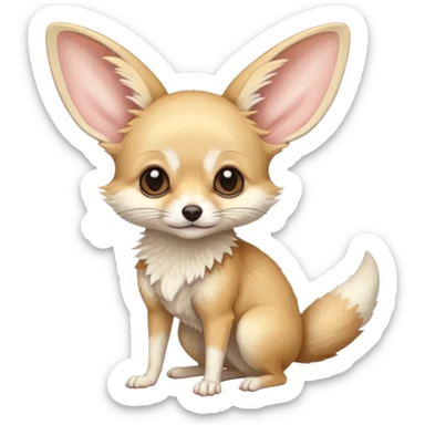 Fennec-Fox-Jerboa-Gerbil-chihuahua-hybrid, full body sticker