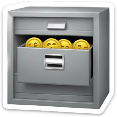 Deposit box grey sticker