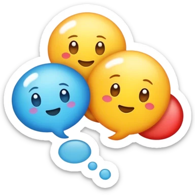 Thought bubble that says “let’s go”￼ sticker