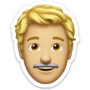 бантик голубого цвета sticker