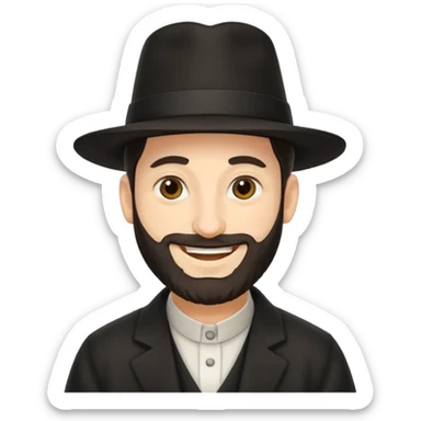 orthodox jew smirking sticker