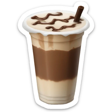 iced mocha blanco  sticker