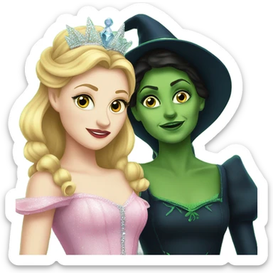 Glinda and Elphaba sticker