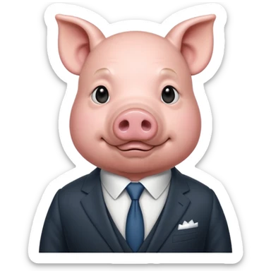 Prized pig lawyer sticker