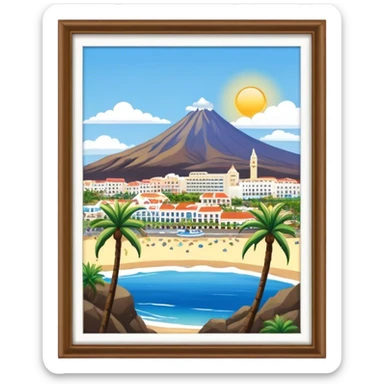 I want a representation of tenerife with an 11 to represent the joke: have you been to tenerife, no I have been to elevenerife mate sticker