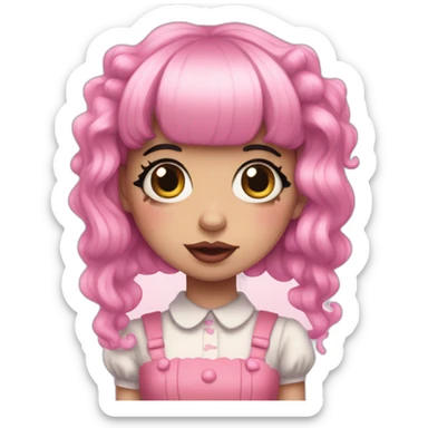 Melanie martinez pink creature sticker