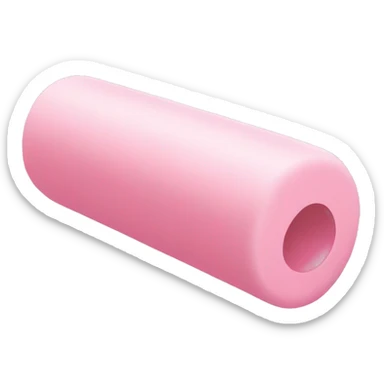 Pastel pink foam roller sticker