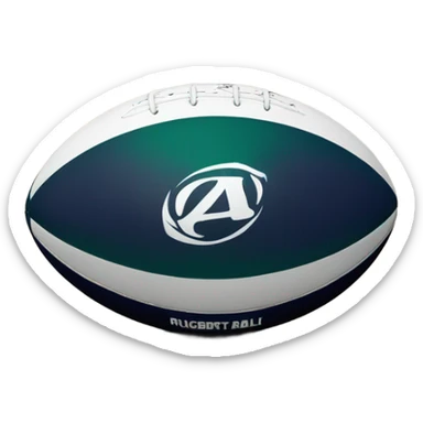 gilbert rugby ball sticker