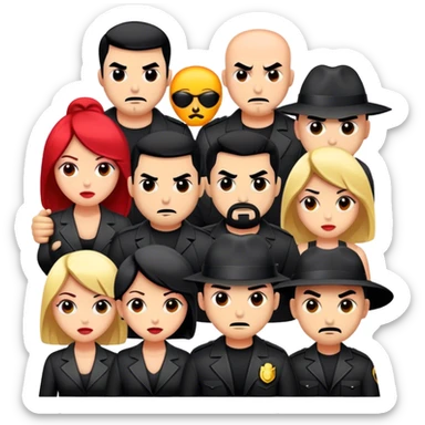 bad guys with girlfriend sticker