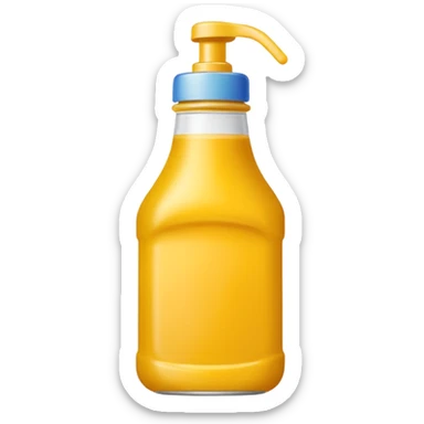 yellow sauce bottle  sticker