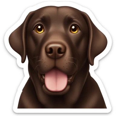 chocolate labrador sticker