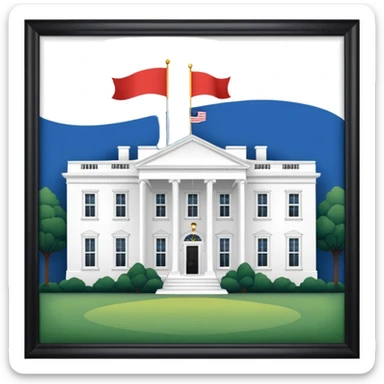 morden white house sticker
