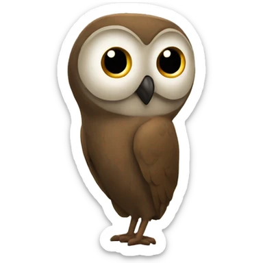 Búho le sticker