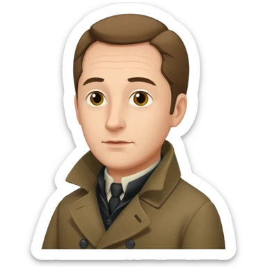 Johann Gottlieb Fichte three-quarter view sticker