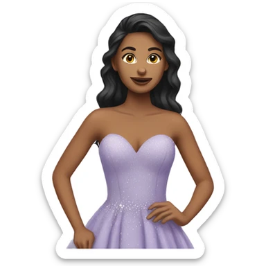 Prom dress sticker