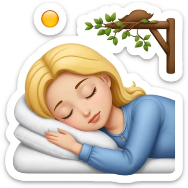 Country girl sleeping  sticker