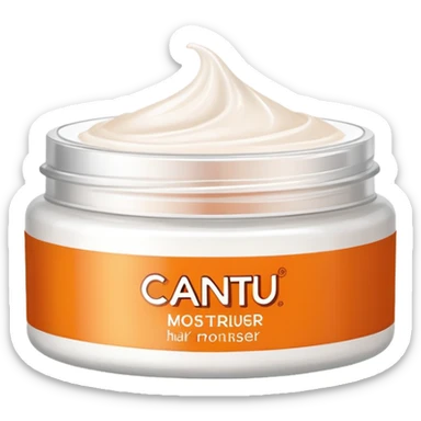 Jar of Cantu Hair Moisturiser.  sticker