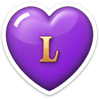 The Letter “i” inside a Purple Heart sticker