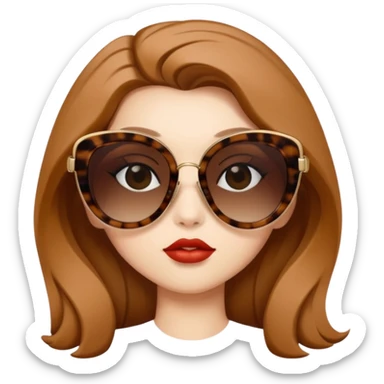 Brown Miumiu Sunglasses sticker