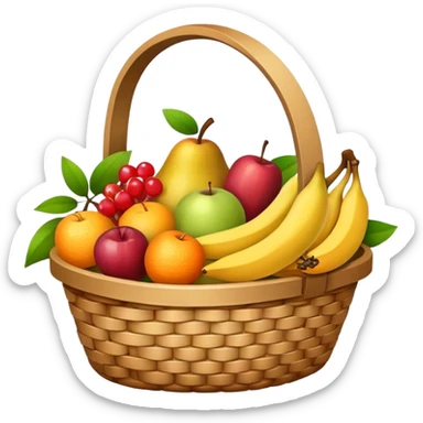 Basket of fruits  sticker