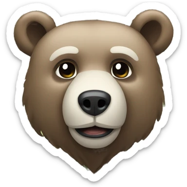 Bear will lots of money sticker