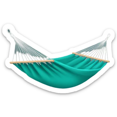 teal hammock simple sticker
