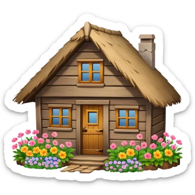 Wooden Cottage sticker