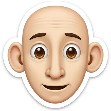 character with a big nose sticker