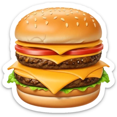 cheeseburger in pocket  sticker