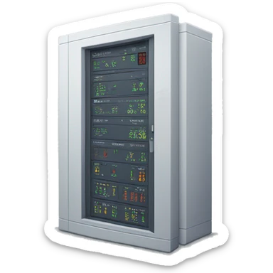 Electricity server monitoring statistic sticker