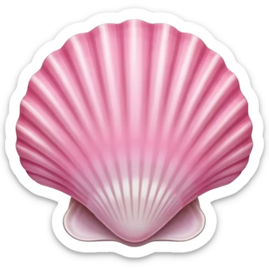 seashell that is pink sticker