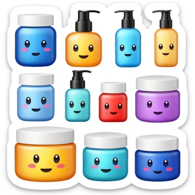 Skincare sticker