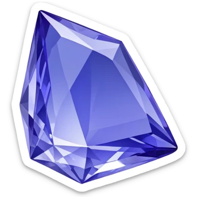 Tanzanite crystal sticker