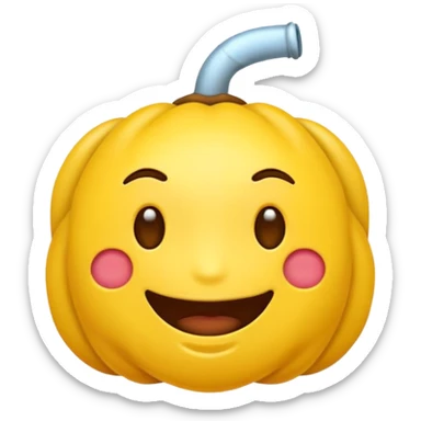Un emoji mordiéndose el dedo sticker