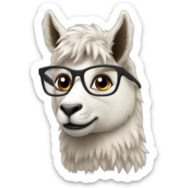 une l’outrez avec un lama gai sticker
