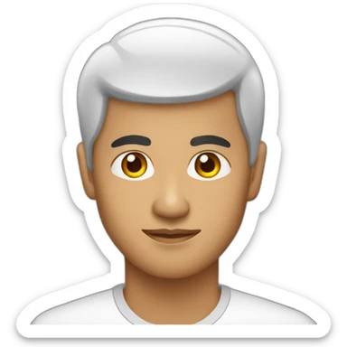 Javanese man in their 30s sticker