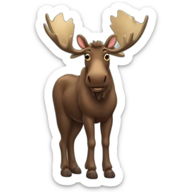Moose sticker