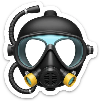 scuba diving oxygen mask sticker