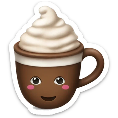 Cute Christmas hot cocoa  sticker