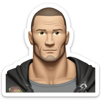 Randy Orton wwe superstar le plus réaliste possible qui fait un rko sticker