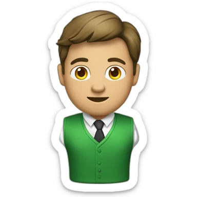 green piggybank trader sticker