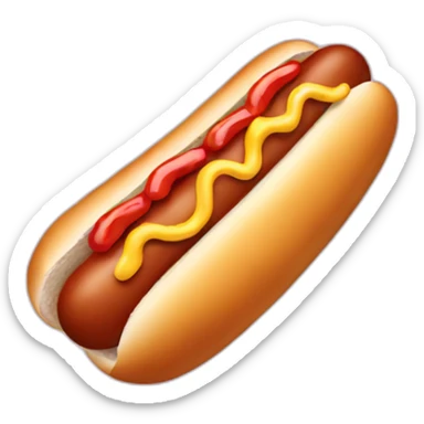 hot dog sticker