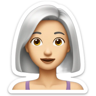 Woman hair removal sticker