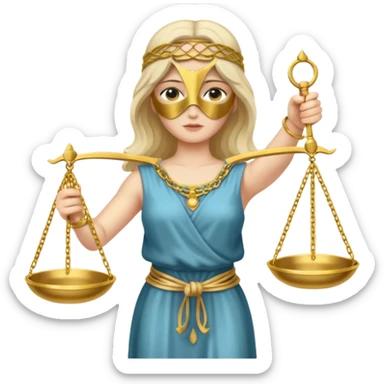Lady justice sticker