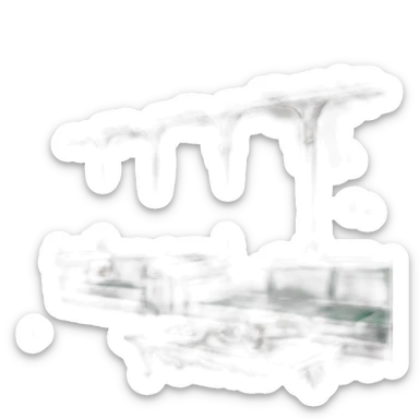 Varanasi railway lounge sticker