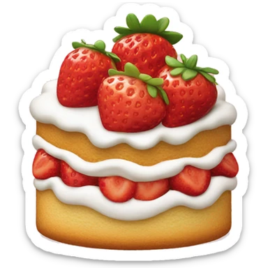 strawberry shortcake food  sticker