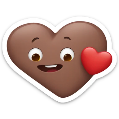 In love emoji with liver sticker