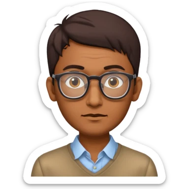 a skinny guy thats Indian and a tall aswell sticker